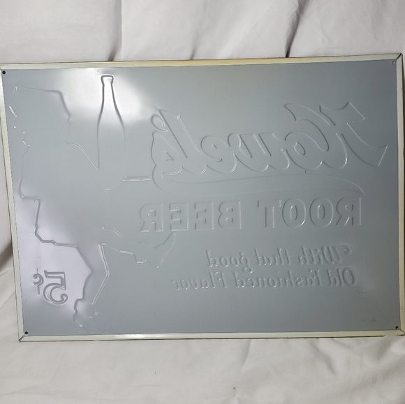 Howel's Root Beer Vintage Retro Embossed Metal Sign Extra Large 5 Cents - Picture 4 of 7